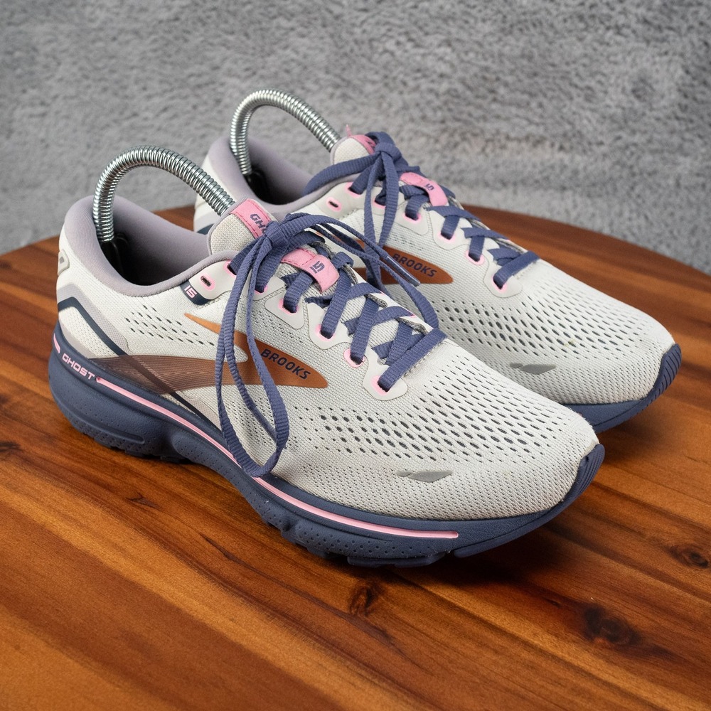Brooks Ghost 15 Women's Size 7.5 B (Medium) Running Shoes Gray Blue